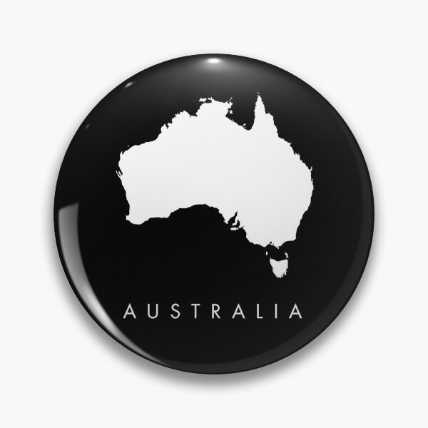 Item preview, Australia Map in white designed and sold by nazdan.