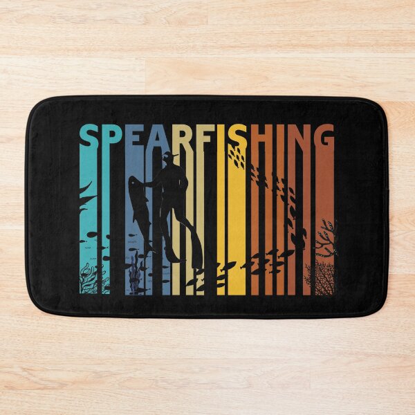 Item preview, Spearfishing retro vintage gradients deep blue ocean gift idea for any fishing diving lover  designed and sold by Live  Today.