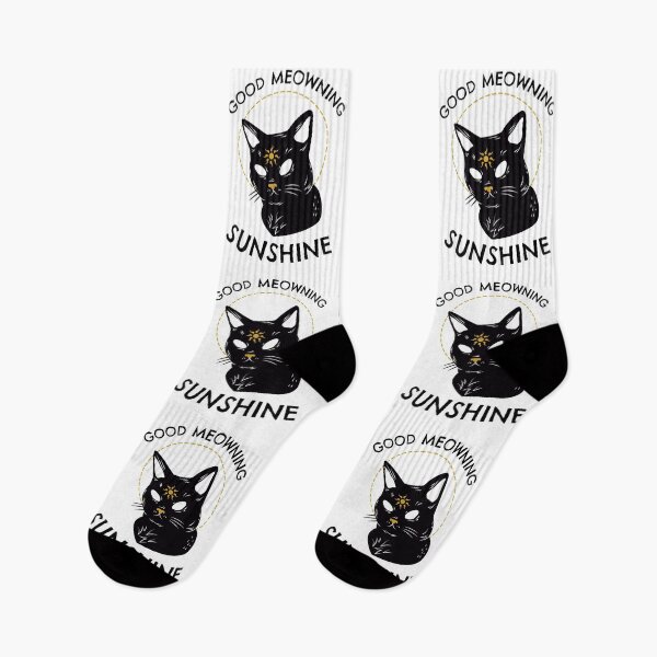 Item preview, Gothic design, Good Meowning Sunshine kitty #3 designed and sold by Hypnotees.