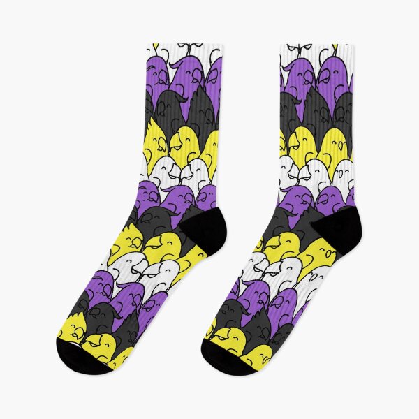 Item preview, Too Many Birds! Non-Binary Pride Parrot Pattern designed and sold by MaddeMichael.