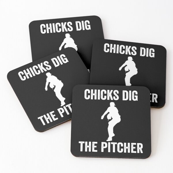 Item preview, Chicks Dig The Pitcher Baseball designed and sold by TopDawgDesigns.