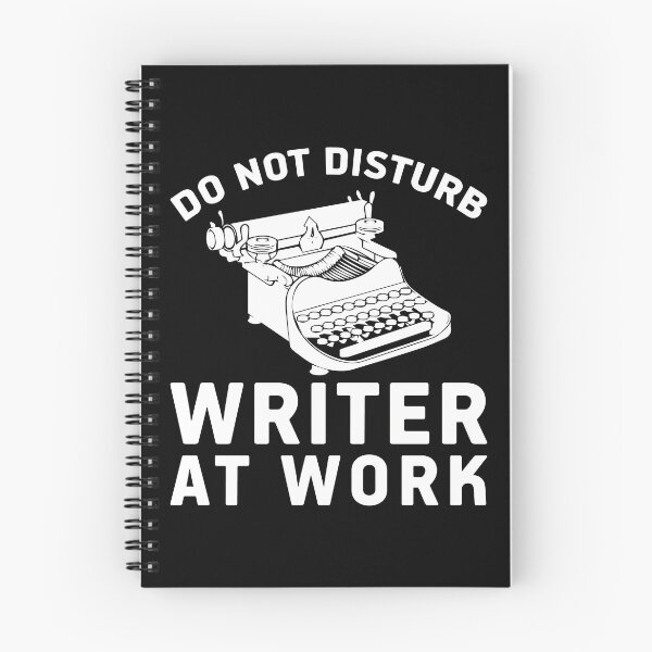 Item preview, Do Not Disturb Writer At Work Cute Writing Author Gift designed and sold by TopDawgDesigns.