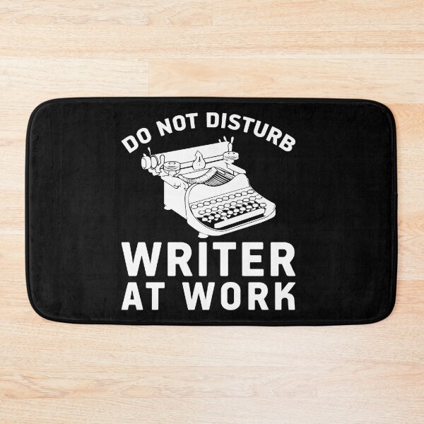 Item preview, Do Not Disturb Writer At Work Cute Writing Author Gift designed and sold by TopDawgDesigns.