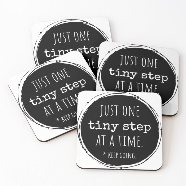 Item preview, Just One Tiny Step at a Time - Keep Going - affirmation inspiration designed and sold by thephoenixsoul.