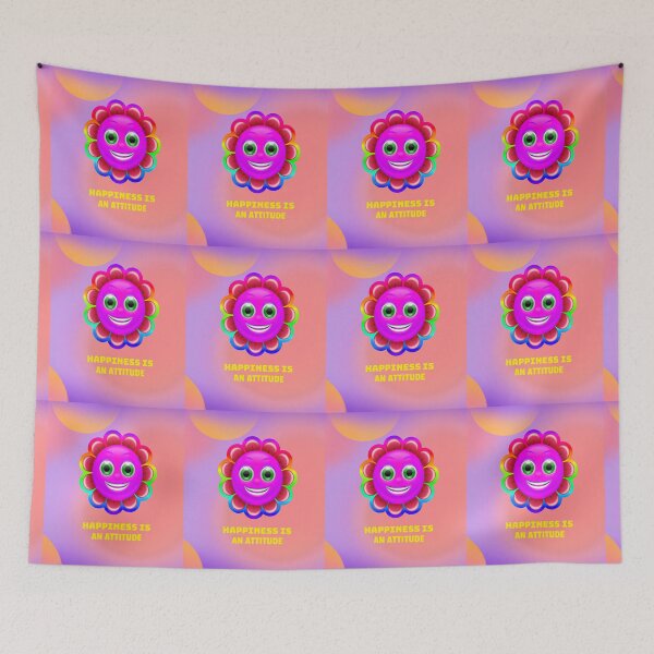 Item preview, Happiness is an attitude.Kidcore flower. designed and sold by basileiossav.