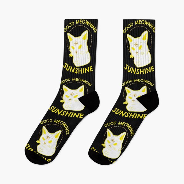 Item preview, Gothic design, Good Meowning Sunshine kitty #5 designed and sold by Hypnotees.