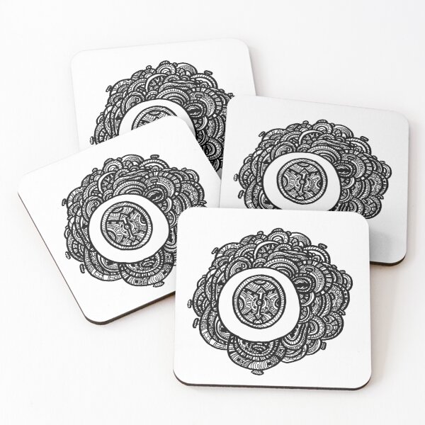 Item preview, Crono Mandala | Zentangle designed and sold by The Nerd Gift Source.