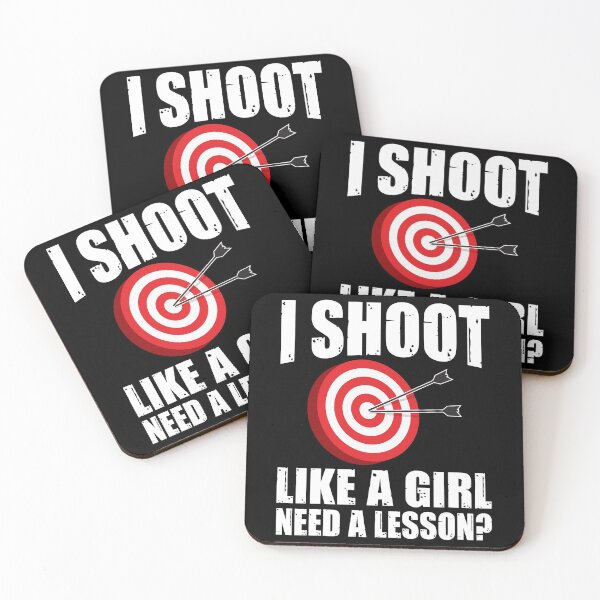 Item preview, Funny Archery Archer I Shoot Like A Girl Need A Lesson designed and sold by TopDawgDesigns.