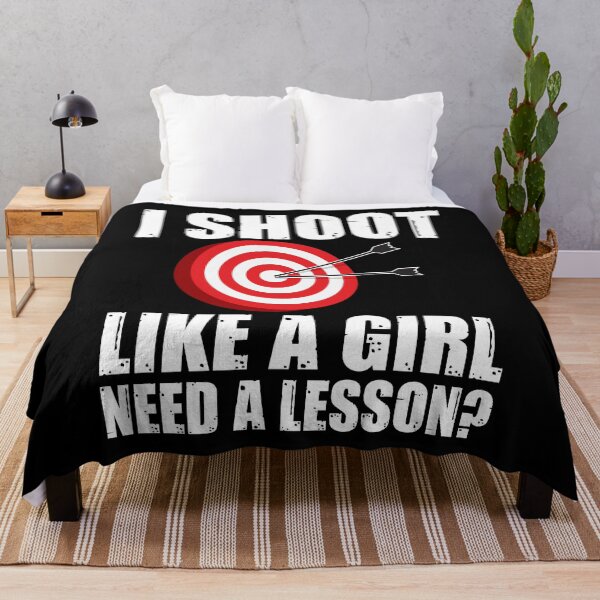 Item preview, Funny Archery Archer I Shoot Like A Girl Need A Lesson designed and sold by TopDawgDesigns.