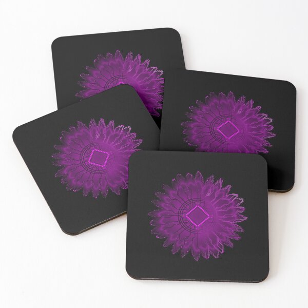 Item preview, purple circuit board tech space flower designed and sold by jc007.