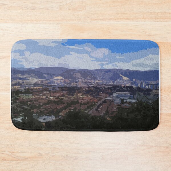 Item preview, panoramic watercolor of the city of Bogotá designed and sold by FDbubble1986.