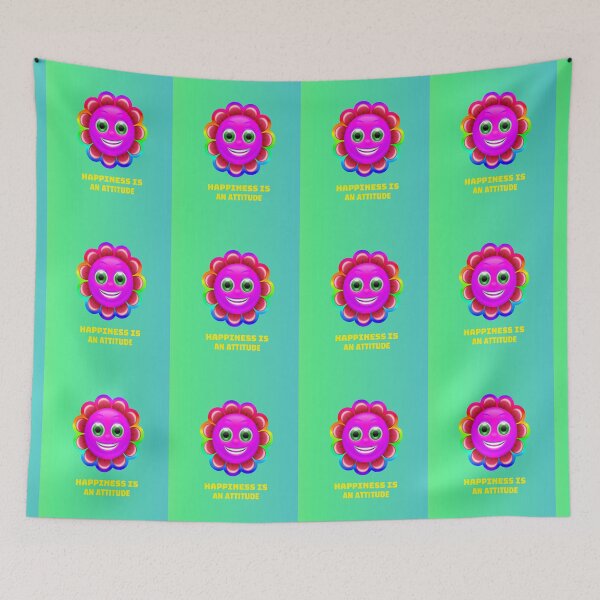 Item preview, Happiness is an attitude.Kidcore flower. designed and sold by basileiossav.