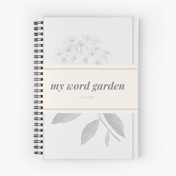 Item preview, my word garden | soft floral journal  designed and sold by Rebecca Mix.