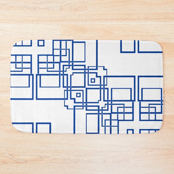 Item preview, Blue abstract shapes  designed and sold by wiwiart.