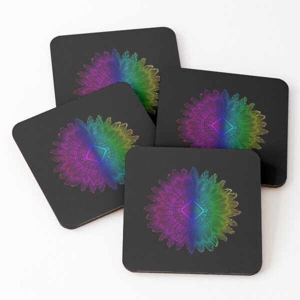 Item preview, rainbow circuit board tech space flower designed and sold by jc007.