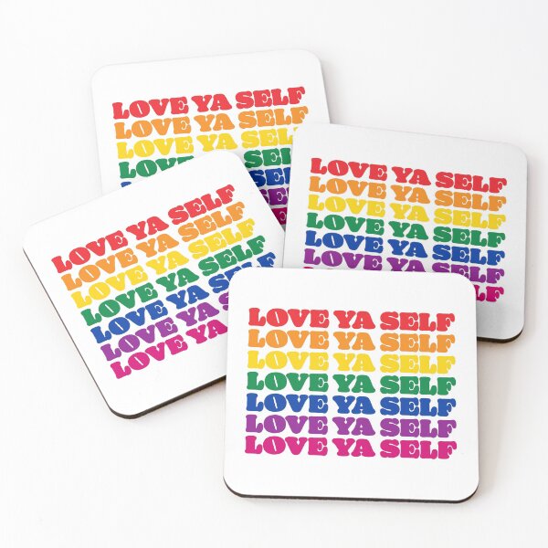 Item preview, Rainbow Love Ya (Your) Self Quote designed and sold by CiaraPrints.