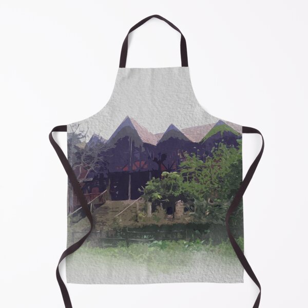 Item preview, watercolor country house on white background designed and sold by FDbubble1986.