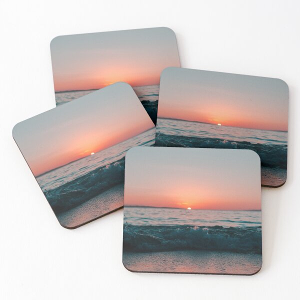 Item preview, Orange Sunset Ocean Waves designed and sold by Luna Garcia.