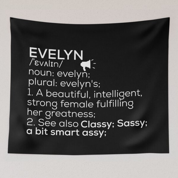 Item preview, Evelyn Name Definition designed and sold by Teelogic.