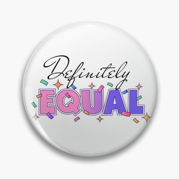 Item preview, Definitely Equal, Acceptance, Disability Awareness present, Gift for a good cause designed and sold by AmazingEcraft.