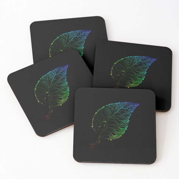 Item preview, Rainbow circuit board tech Leaf #1 designed and sold by jc007.