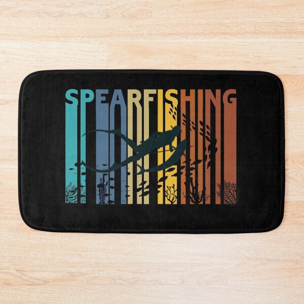 Item preview, Spearfishing retro vintage gradients deep blue ocean gift idea for any fishing diving lover  designed and sold by Live  Today.