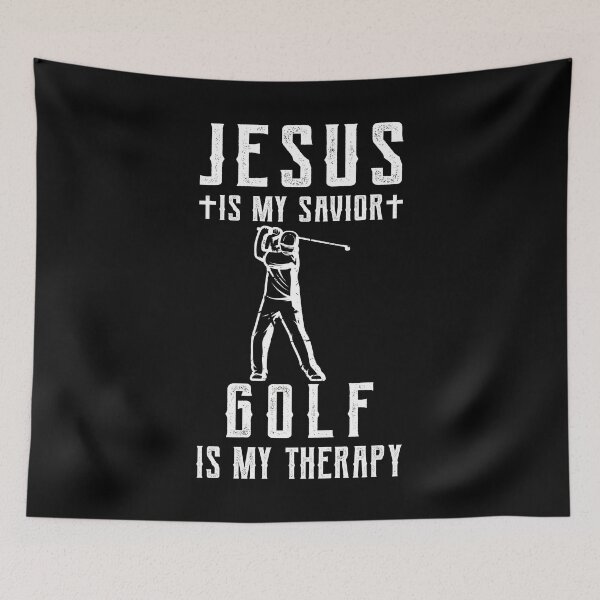 Item preview, Jesus Is My Savior Golf Is My Therapy designed and sold by TopDawgDesigns.