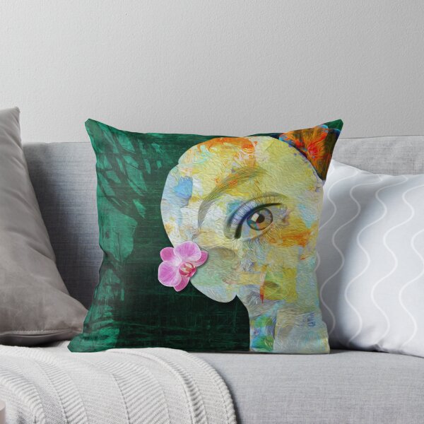 Item preview, digital painting of a women with one eye designed and sold by REEBORN.