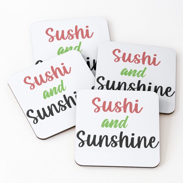 Item preview, plain design sushi and sunshine stickers designed and sold by Stickers  Designer.