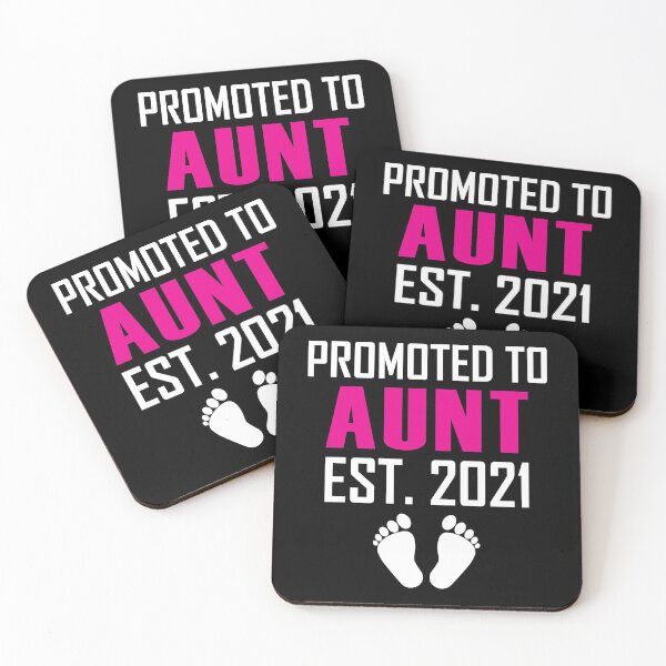 Item preview, Promoted To Aunt Est 2021 designed and sold by TopDawgDesigns.