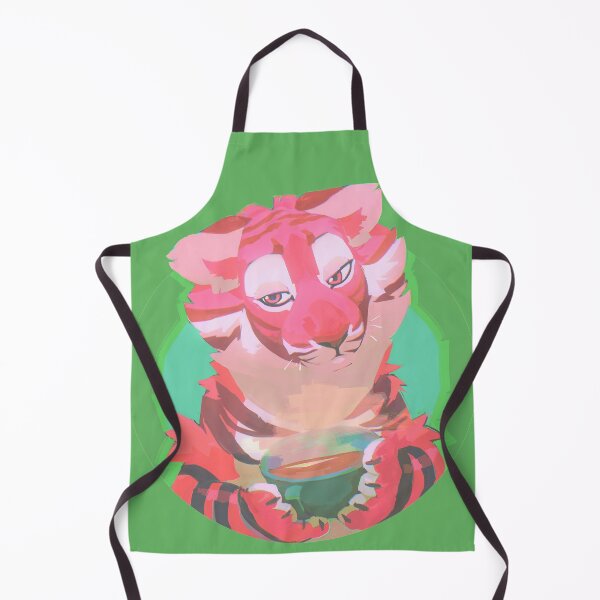 Item preview, tea tiger (pink furry tiger) designed and sold by revioLATE.