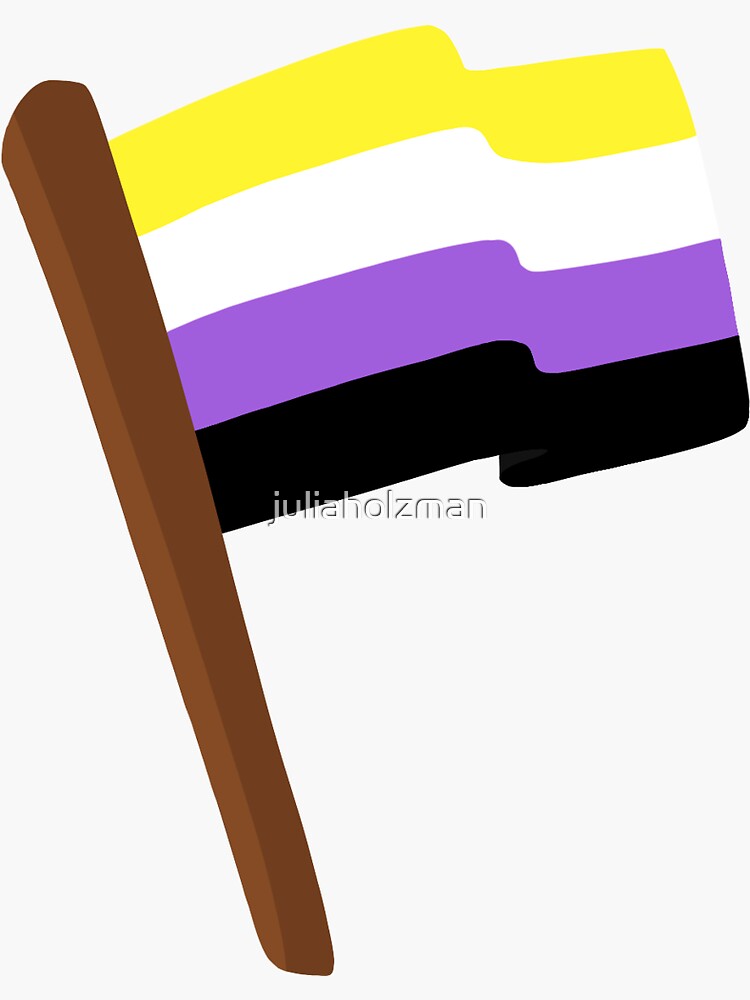 Nonbinary Pride Flag Sticker For Sale By Juliaholzman Redbubble 0009