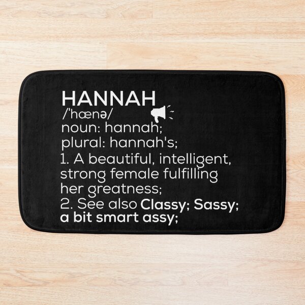 Item preview, Hannah Name Definition designed and sold by Teelogic.