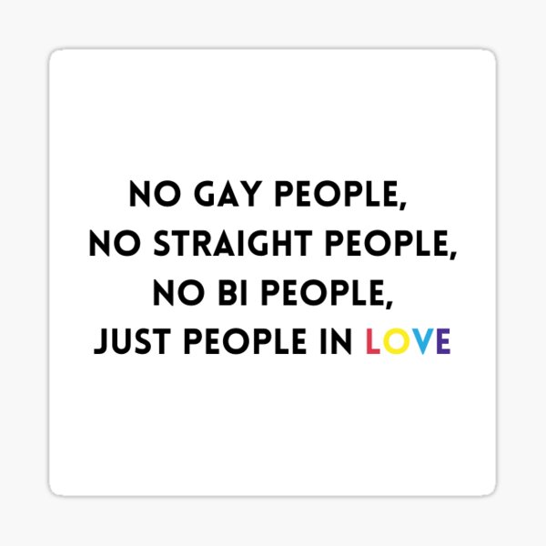 Just people in love Sticker
