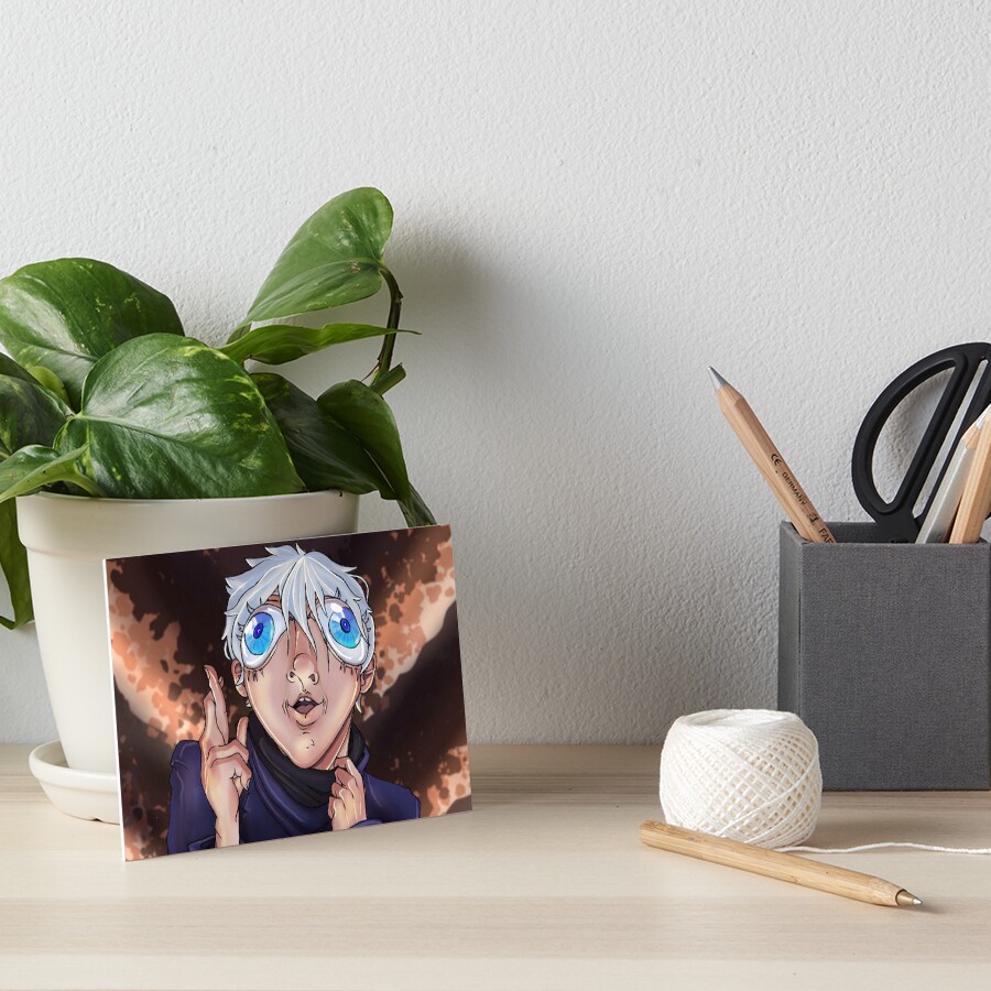 Bug Eyed Gojo Pillow