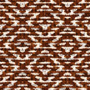 Artwork thumbnail, Geometric Tribal Pattern - Rust by TextileInstinct