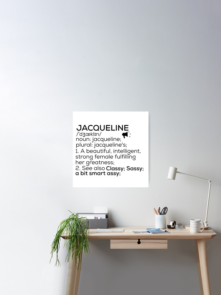 Jacqueline Poster personalizzato con foto di lettere di segno Stampa  tipografica Decorazione murale Arte murale personalizzata Poster dei nomi -   Italia