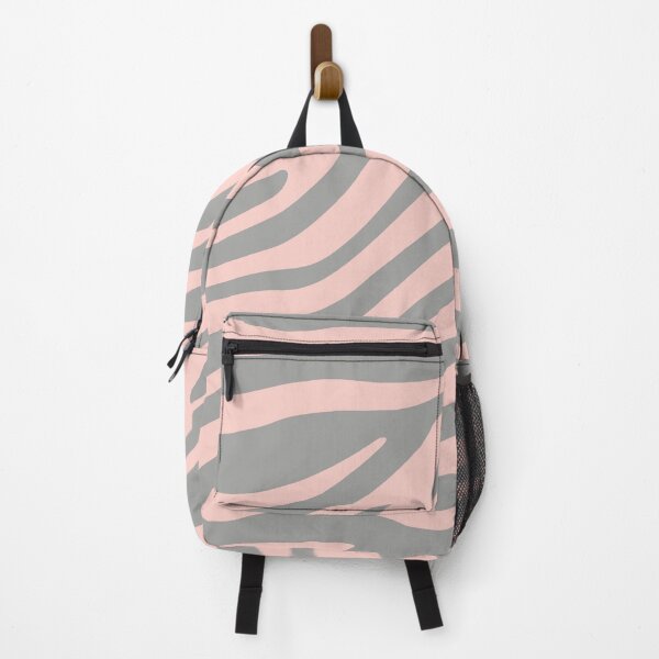 Item preview, Pink Salt and Charcoal Gray Zebra stripes designed and sold by birdo-art.