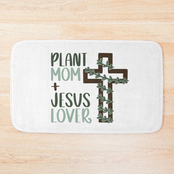 Item preview, Plant Mom and Jesus Lover Cross designed and sold by gbreshears.