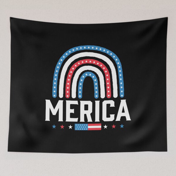 Item preview, Rainbow American Flag 4th of July Merica designed and sold by Go-Fun.