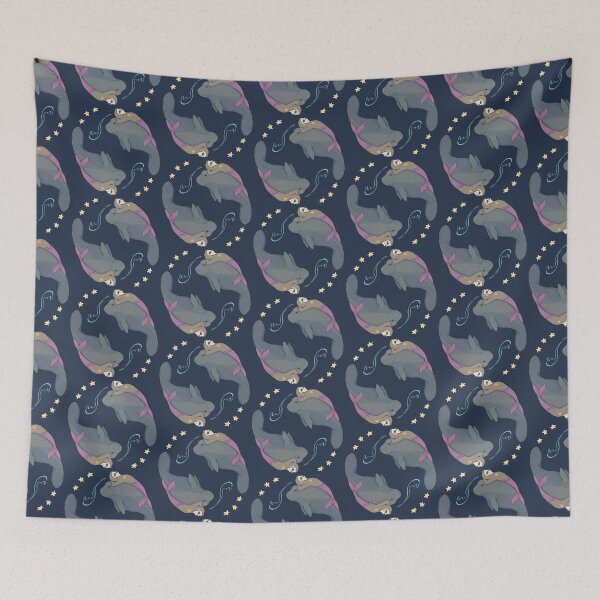 Item preview, I've Got Your Back Sloth Mermaid and Manatee Friends designed and sold by Casey Wilkinson.