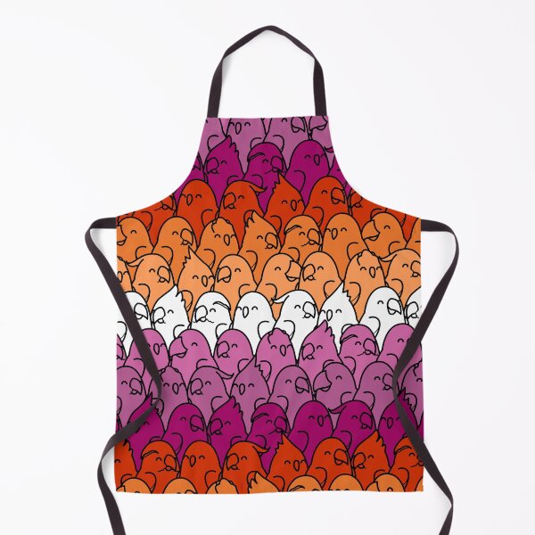 Item preview, Too Many Birds! Lesbian Pride Parrot Pattern designed and sold by MaddeMichael.