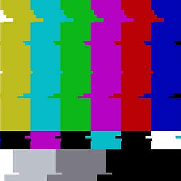 Artwork thumbnail, Vintage TV Test Pattern Glitch by Retroperks