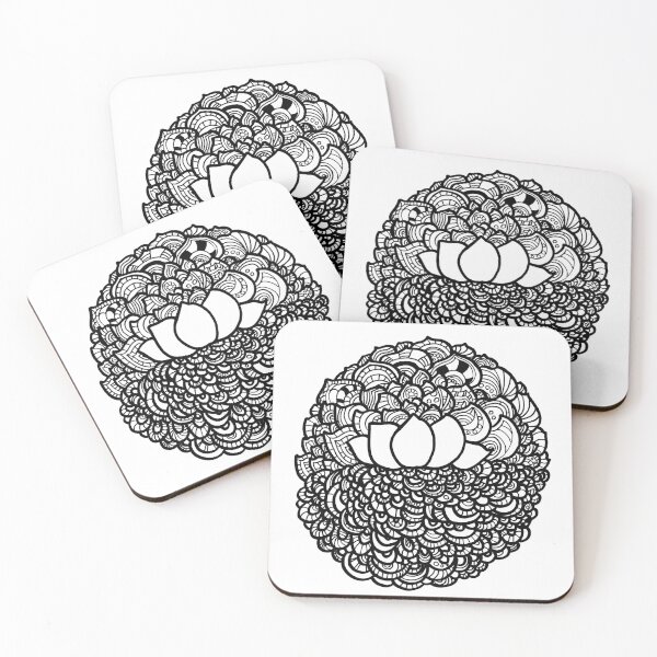 Item preview, Loto Mandala | Zentangle designed and sold by The Nerd Gift Source.