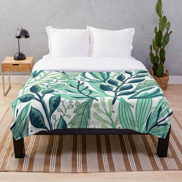 Item preview, Flowy scandi Folk Leaf Pattern, Flowy Floral Leaf Design  designed and sold by AviArtDesigns.
