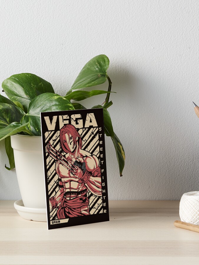 Vega - Street Fighter Spiral Notebook by E1even1nk