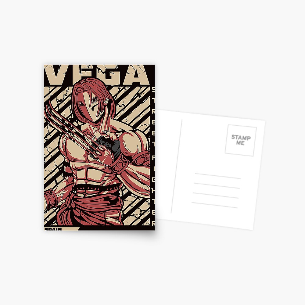 Vega - Street Fighter Spiral Notebook by E1even1nk