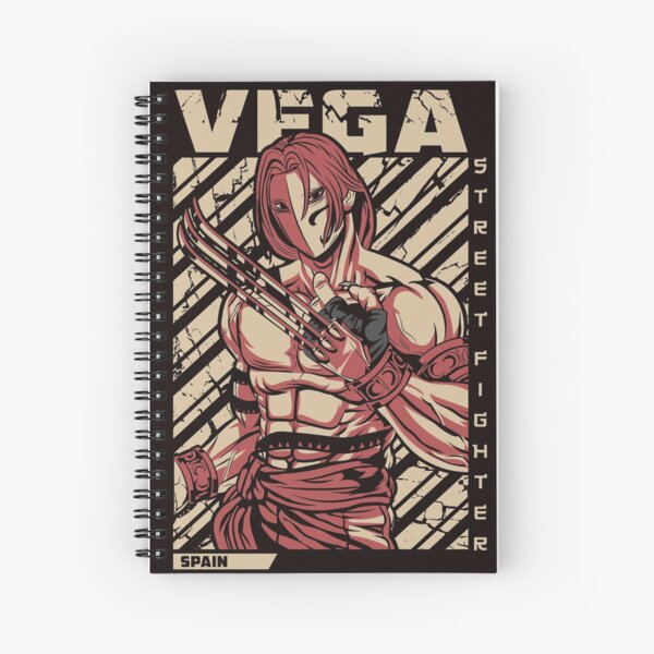 Vintage Streetfighter manga anime notebook stationery