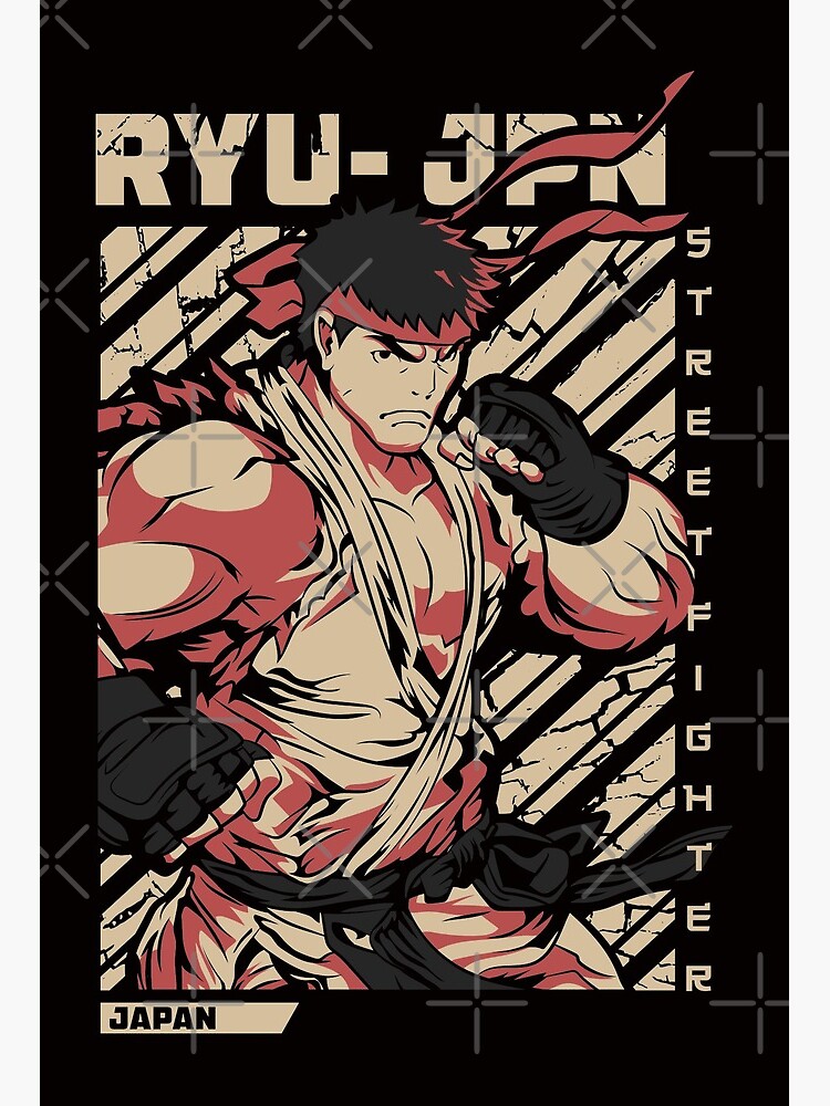 street fighter ryu fan art by me  Art Board Print for Sale by