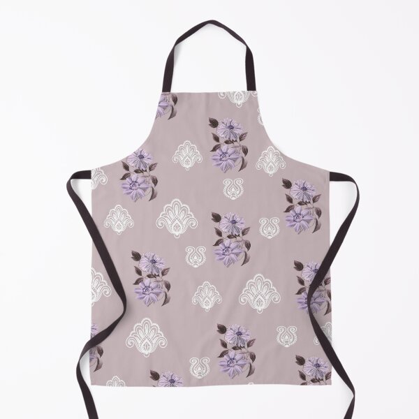 Item preview, Vintage Florals Clematis and Lace Design in Lilac Mist designed and sold by OByD.
